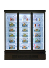 Congelatore di frigorifero dritto commerciale dell'esposizione del supermercato di surgelamento per alimento congelato
