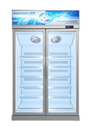 Congelatore commerciale -22°C dell'esposizione del montante di acciaio inossidabile con 3 porte