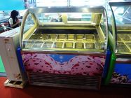 Congelatore per gelato con vetrina elettrica di lusso in vetro