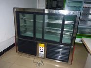 Un congelatore 110v/60hz 2000 * 730 * 1250 di 3 di strato del nero contenitori per esposizione del dolce