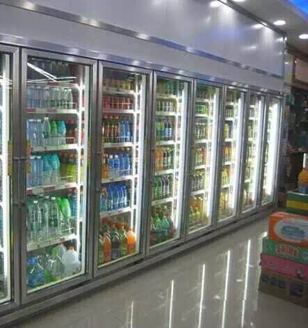 Congelatore di vetro della porta del negozio di alimentari per il compressore di Danfoss di grado delle frutta 2 - 8
